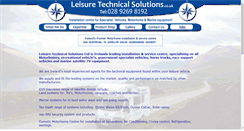 Desktop Screenshot of leisuretechnicalsolutions.co.uk